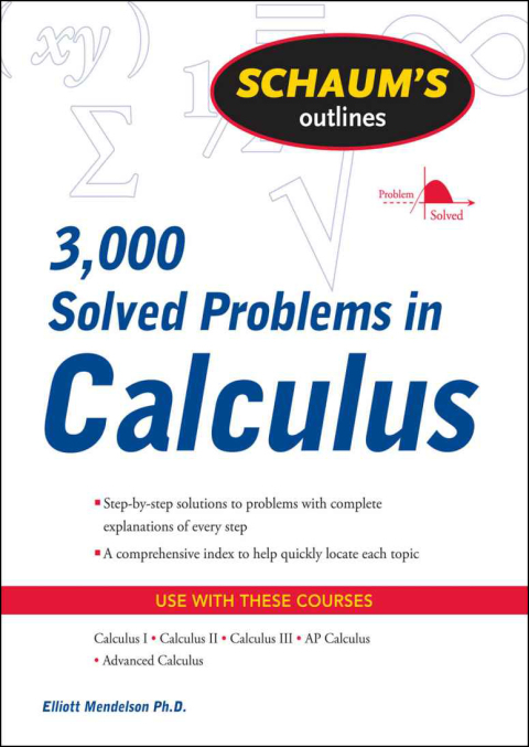 Cover image for book Schaum's 3,000 Solved Problems in Calculus