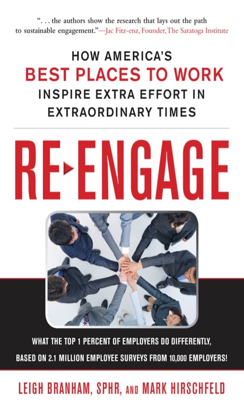 Cover image for book Re-Engage: How America's Best Places to Work Inspire Extra Effort in Extraordinary Times