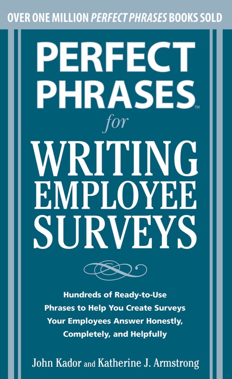 Cover image for book Perfect Phrases for Writing Employee Surveys