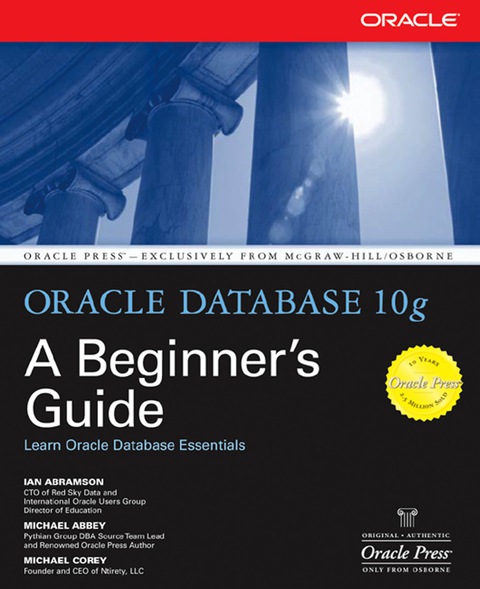 Cover image for book Oracle Database 10g: A Beginner's Guide