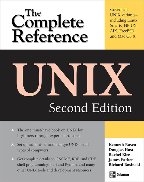 Cover image for book UNIX: The Complete Reference, Second Edition