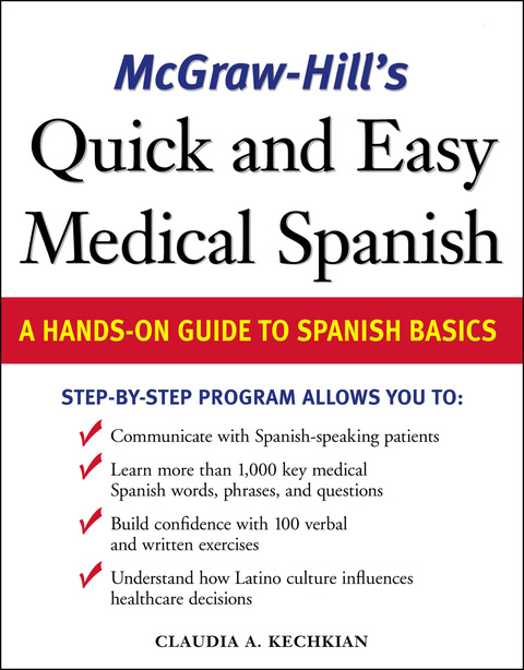 Cover image for book McGraw-Hill's Quick and Easy Medical Spanish