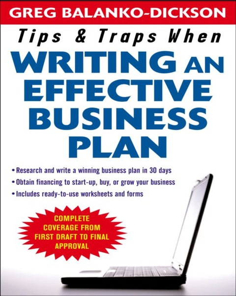 Cover image for book Tips and Traps For Writing an Effective Business Plan