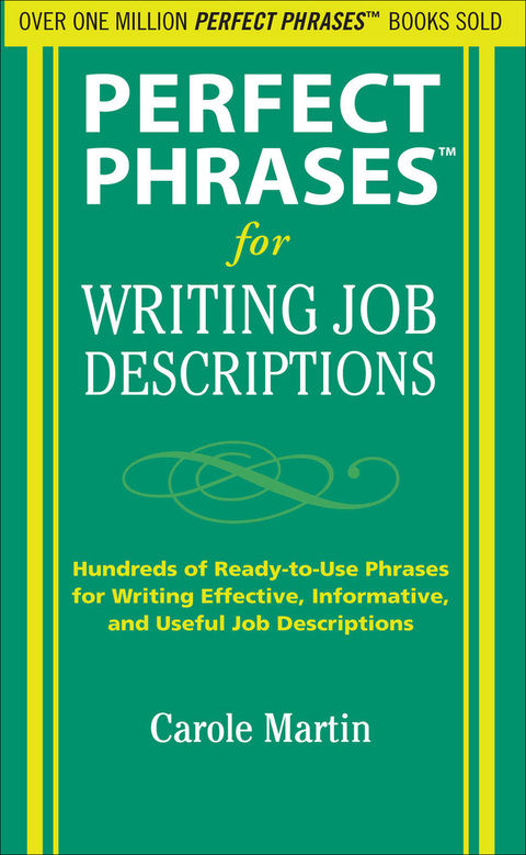 Cover image for book Perfect Phrases for Writing Job Descriptions