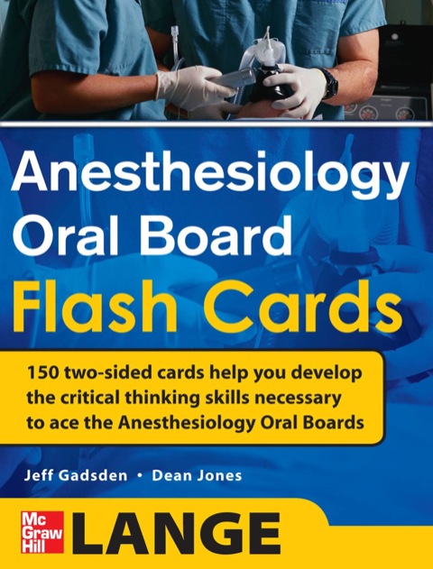 Cover image for book Anesthesiology Oral Board Flash Cards