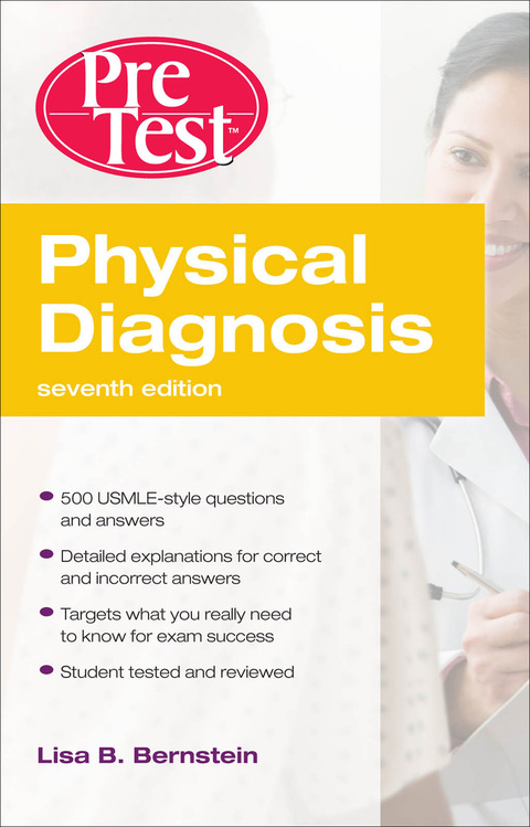 Cover image for book Physical Diagnosis PreTest Self Assessment and Review, Seventh Edition