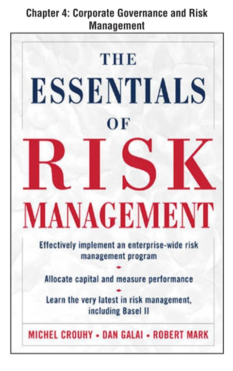 Cover image for book The Essentials of Risk Management, Chapter 4 - Corporate Governance and Risk Management