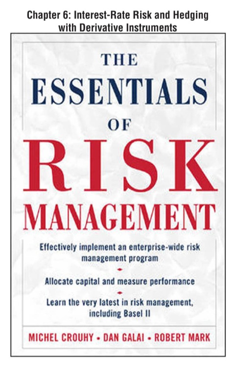 Cover image for book The Essentials of Risk Management, Chapter 6 - Interest-Rate Risk and Hedging with Derivative Instruments