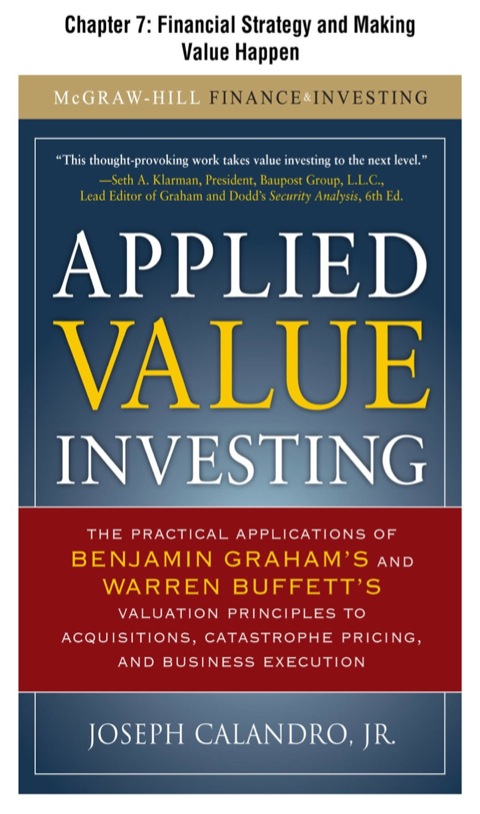 Cover image for book Applied Value Investing, Chapter | - 7 Financial Strategy and Making Value Happen