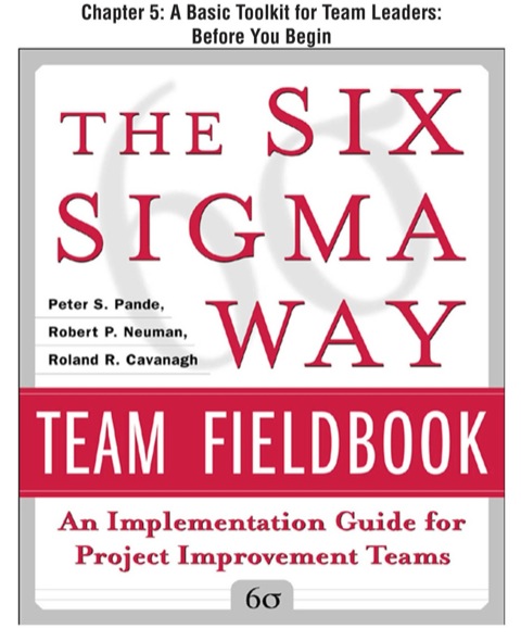 Cover image for book The Six Sigma Way Team Fieldbook, Chapter 5 - A Basic Toolkit for Team Leaders Before You Begin