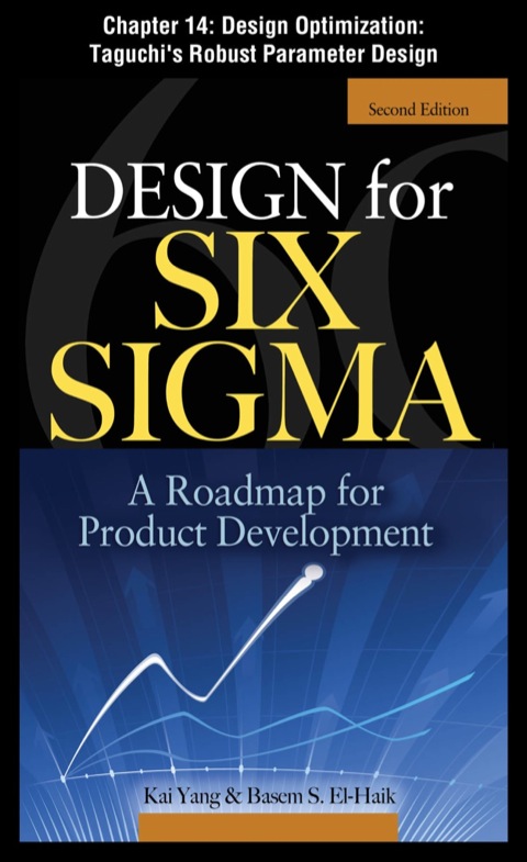 Cover image for book Design for Six Sigma: Design Optimization: Taguchi's Robust Parameter Design