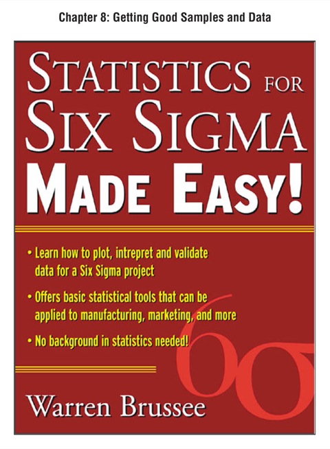 Cover image for book Statistics for Six Sigma Made Easy, Chapter 8 - Getting Good Samples and Data