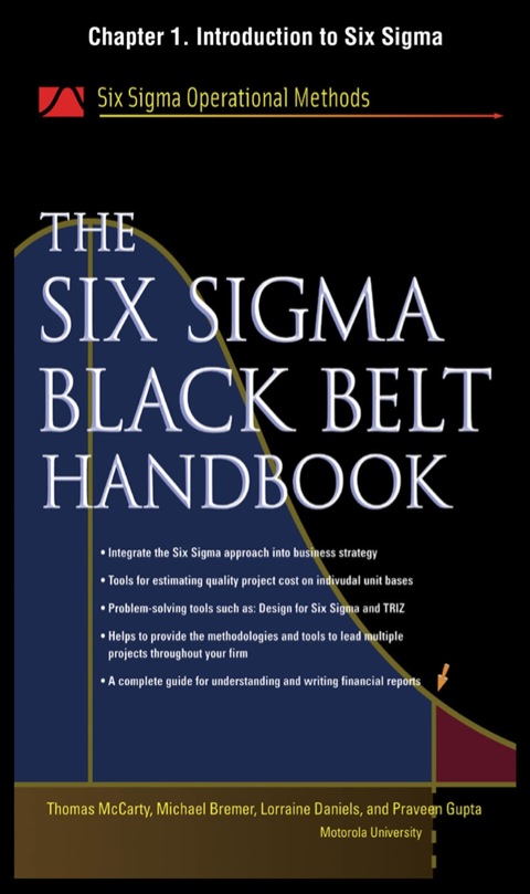 Cover image for book The Six Sigma Black Belt Handbook, Chapter 1 - Introduction to Six Sigma