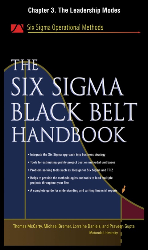 Cover image for book The Six Sigma Black Belt Handbook, Chapter 3 - The Leadership Modes