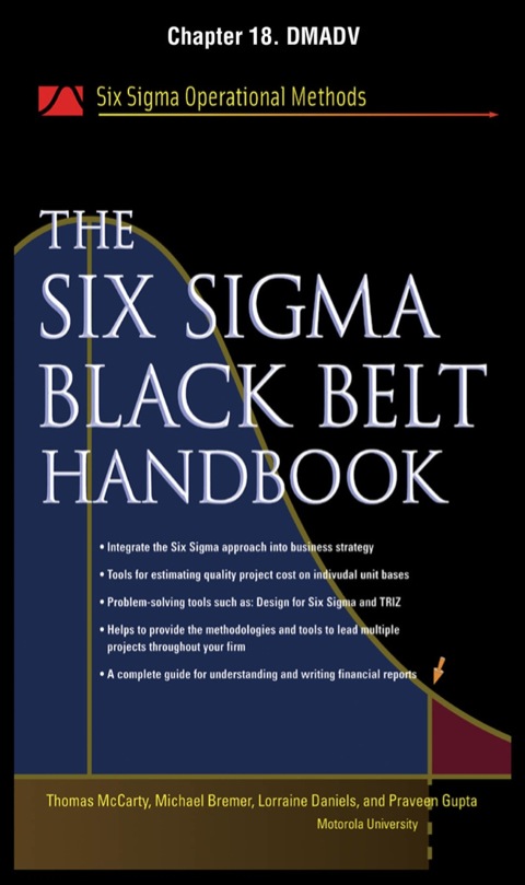 Cover image for book The Six Sigma Black Belt Handbook, Chapter 18 - DMADV