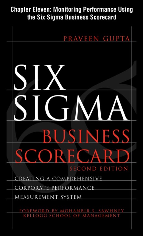 Cover image for book Six Sigma Business Scorecard, Chapter 11 - Monitoring Performance Using the Six Sigma Business Scorecard