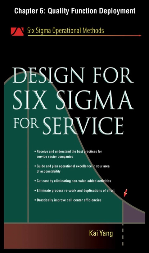 Cover image for book Design for Six Sigma for Service, Chapter 6 - Quality Function Deployment