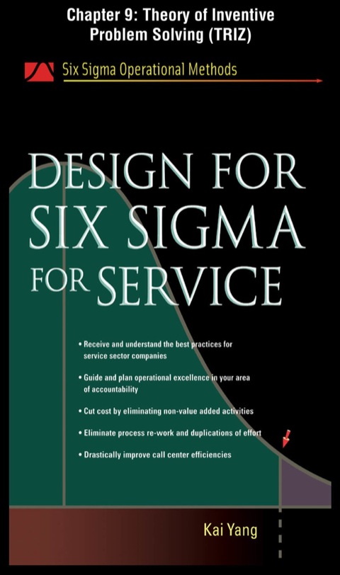 Cover image for book Design for Six Sigma for Service, Chapter 9 - Theory of Inventive Problem Solving (TRIZ)