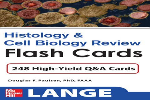 Cover image for book Histology and Cell Biology Review Flash Cards