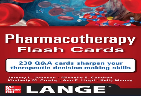 Cover image for book Pharmacotherapy Flash Cards