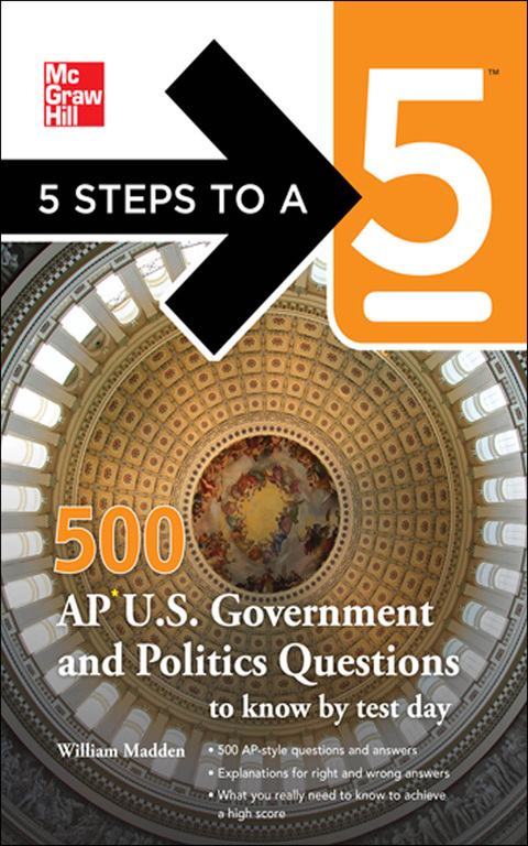 Cover image for book 5 Steps to a 5 500 AP U.S. Government and Politics Questions to Know by Test Day