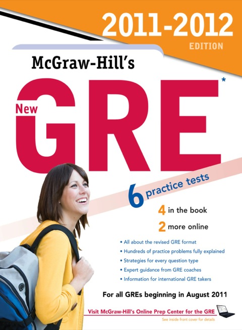 Cover image for book McGraw-Hill's New GRE, 2011-2012 Edition