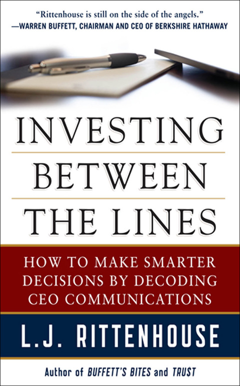 Cover image for book Investing Between the Lines (PB)