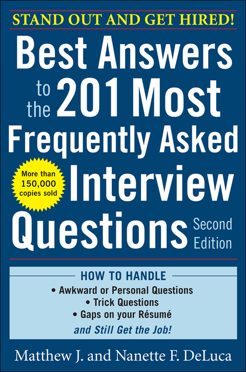 Cover image for book Best Answers to the 201 Most Frequently Asked Interview Questions, Second Edition