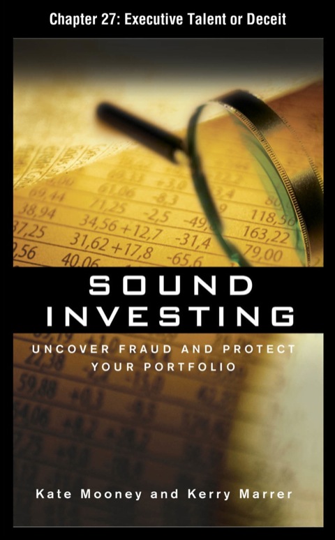 Cover image for book Sound Investing : Uncover Fraud and Protect Your Portfolio: Executive Talent or Deceit