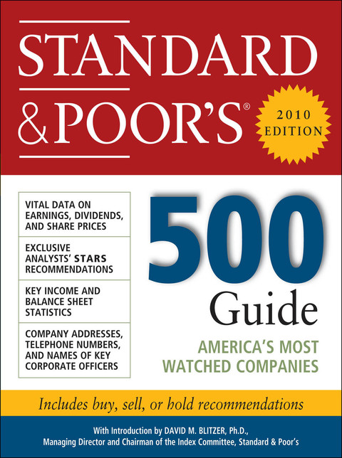 Cover image for book Standard & Poor's 500 Guide, 2010 Edition