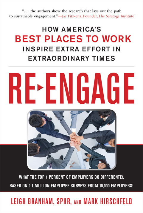 Cover image for book Re-Engage: How America's Best Places to Work Inspire Extra Effort in Extraordinary Times
