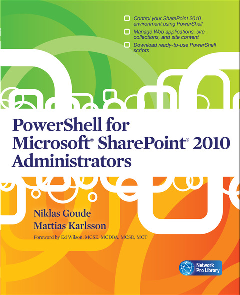 Cover image for book PowerShell for Microsoft SharePoint 2010 Administrators