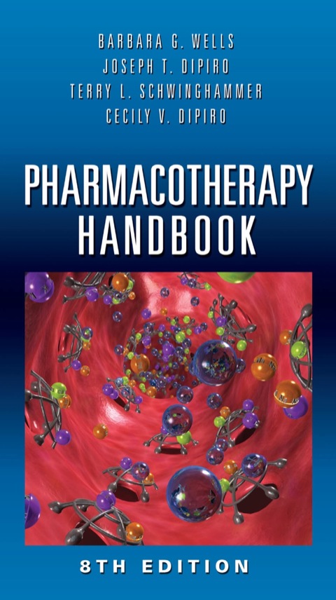 Cover image for book Pharmacotherapy Handbook