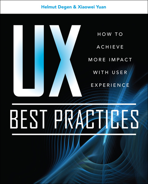 Cover image for book UX Best Practices How to Achieve More Impact with User Experience