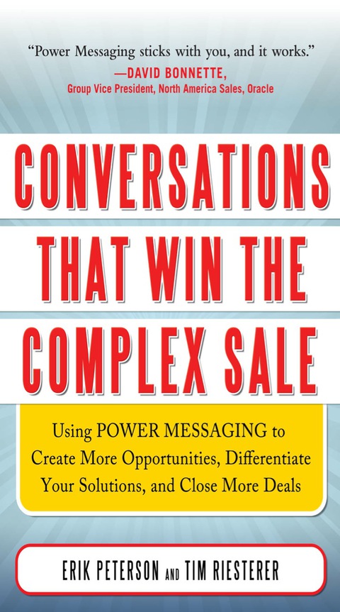 Cover image for book Conversations That Win the Complex Sale (PB)