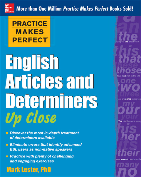 Cover image for book Practice Makes Perfect English Articles and Determiners Up Close