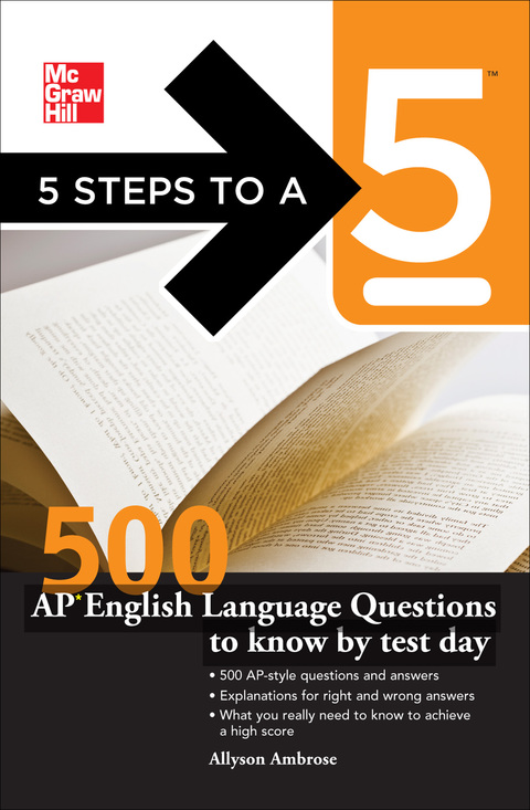 Cover image for book 5 Steps to a 5 500 AP English Language Questions to Know by Test Day