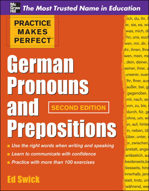 Cover image for book Practice Makes Perfect German Pronouns and Prepositions, Second Edition
