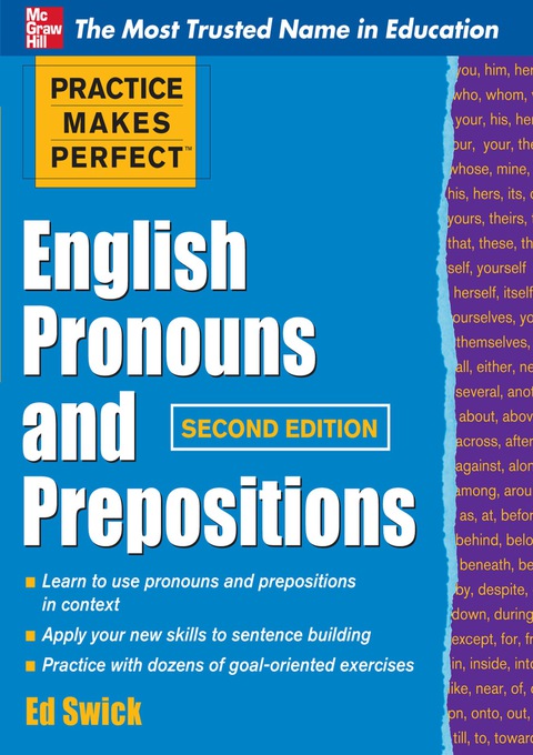 Cover image for book Practice Makes Perfect English Pronouns and Prepositions, Second Edition