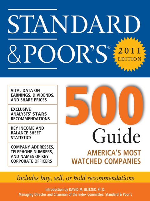 Cover image for book Standard & Poor''s 500 Guide, 2011 Edition