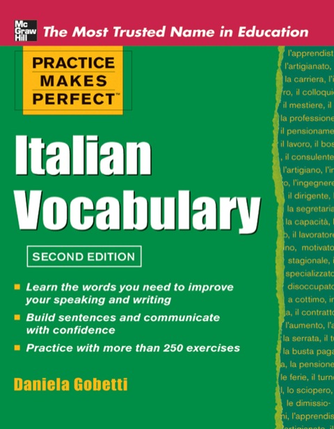 Cover image for book Practice Makes Perfect Italian Vocabulary