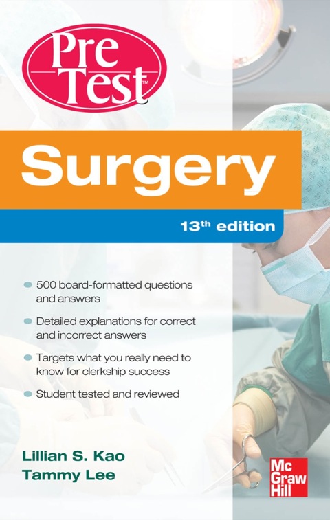 Cover image for book Surgery PreTest Self-Assessment and Review
