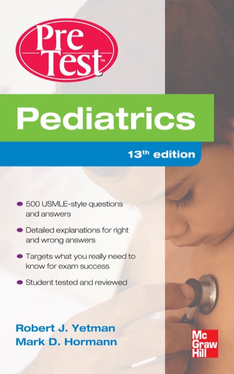 Cover image for book Pediatrics PreTest Self-Assessment And Review
