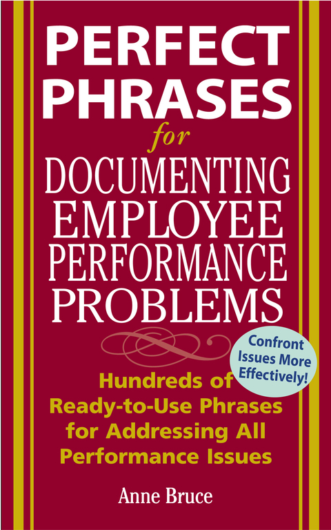Cover image for book Perfect Phrases for Documenting Employee Performance Problems