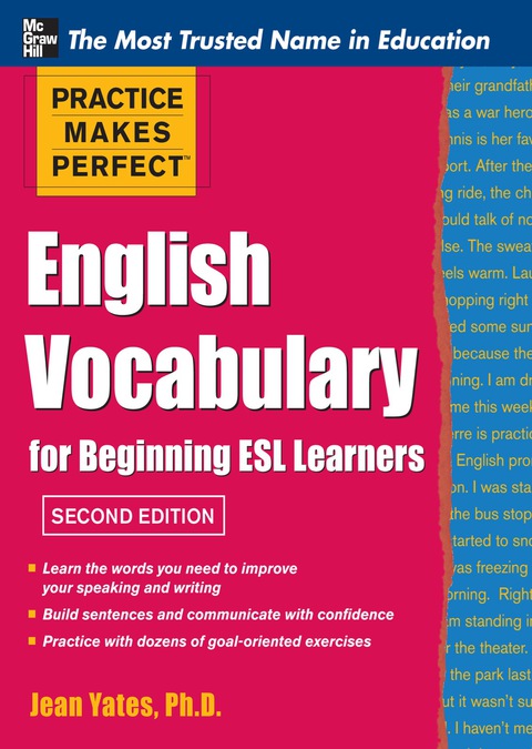 Cover image for book Practice Makes Perfect English Vocabulary for Beginning ESL Learners