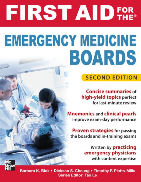Cover image for book First Aid for the Emergency Medicine Boards 2/E