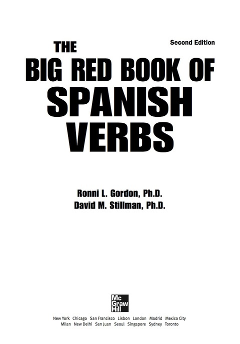 Cover image for book The Big Red Book of Spanish Verbs, Second Edition