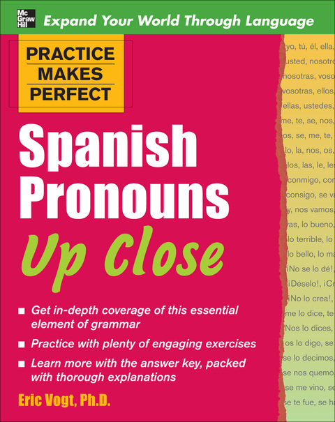 Cover image for book Practice Makes Perfect Spanish Pronouns Up Close