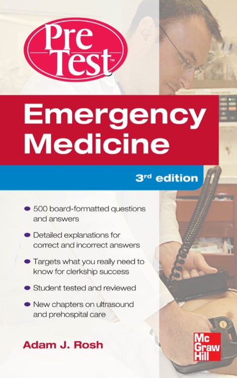 Cover image for book Emergency Medicine PreTest Self-Assessment and Review