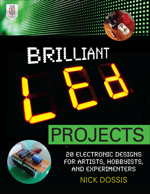 Cover image for book Brilliant LED Projects: 20 Electronic Designs for Artists, Hobbyists, and Experimenters